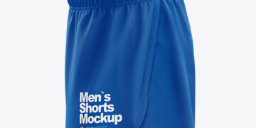 Men’s Split Shorts mockup (Side View)