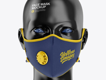 Anti-Pollution Face Mask with Exhalation Valve - Front View