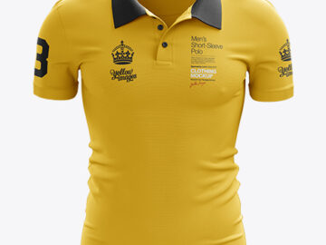 Men's Polo Mockup - Front View