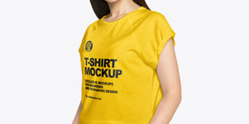 Woman in a T-Shirt Mockup