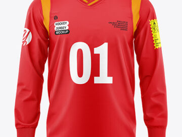 Hockey Jersey Mockup - Front View