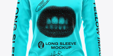 Women’s Long Sleeve T-Shirt Mockup