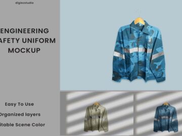 Engineer Shirt Safety Uniform Mockup