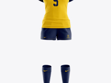 Women’s Full Rugby Kit HQ Mockup - Front View