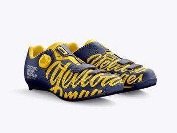 Road Cycling Shoes mockup (Half Side View)