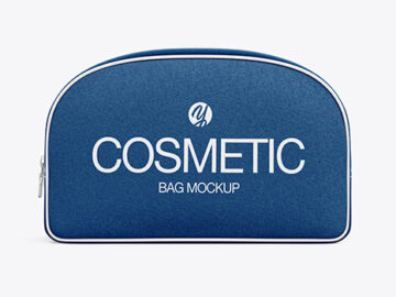 Textured Cosmetic Bag Mockup