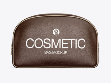 Leather Cosmetic Bag Mockup