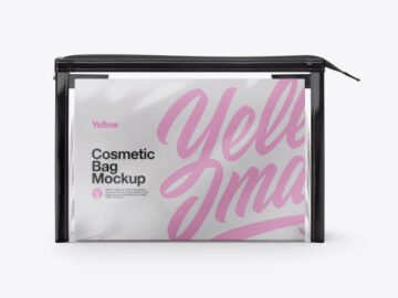 Cosmetic Bag Mockups - Front View
