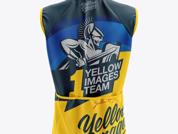 Men’s Cycling Wind Vest mockup (Back View)