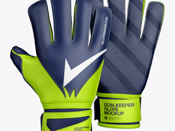 Goalkeeper Gloves Mockup