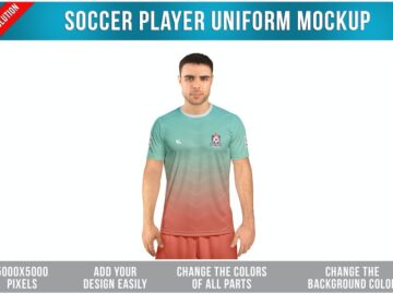 Soccer Player Uniform Mockup