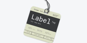 Label Tag Mockup
