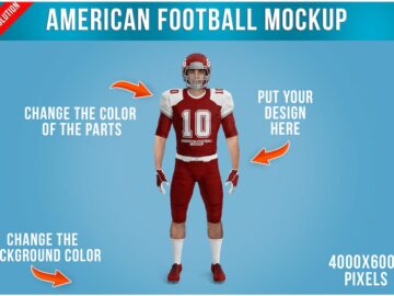 American Football Kit Mockup Template